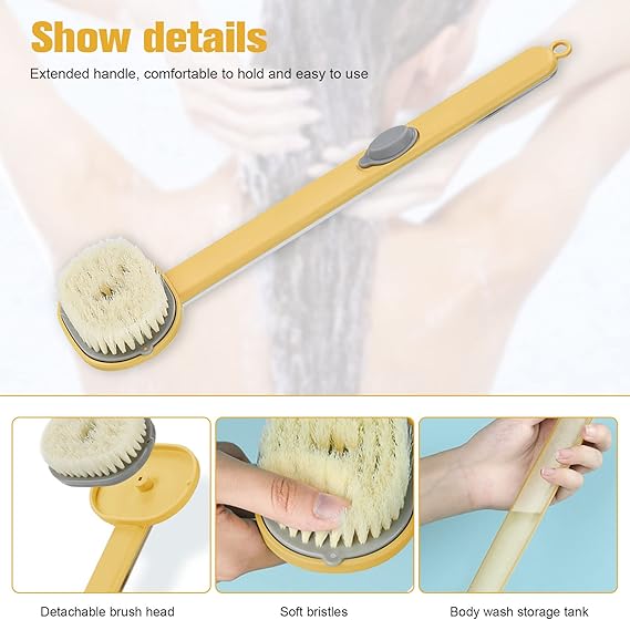 Brosse de Dos avec Distributeur de Savon