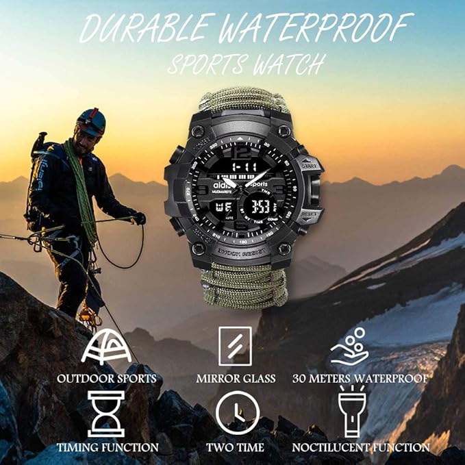 Montre Tactique Multifonctionnelle