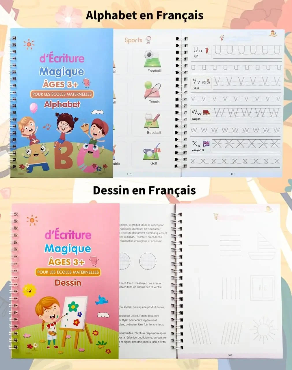 4 Cahiers Magiques de Pratique Réutilisable