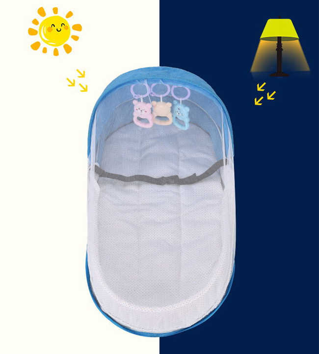 Lit Pliant Multifonctionnel pour Bébés avec Moustiquaire
