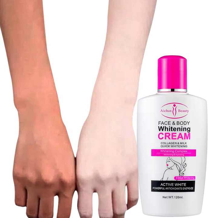 Crème blanchissante pour le visage et le corps