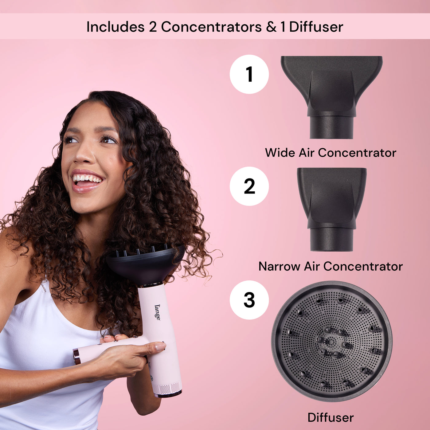 L'Ange Styliste Brosse Chauffante Professionnelle