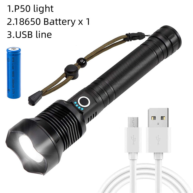 Lampe Torche P50 USB Rechargeable