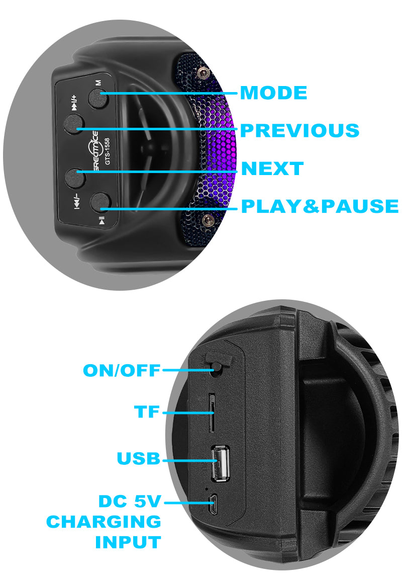 đ¶ Enceinte Bluetooth Portable TWS sans fil