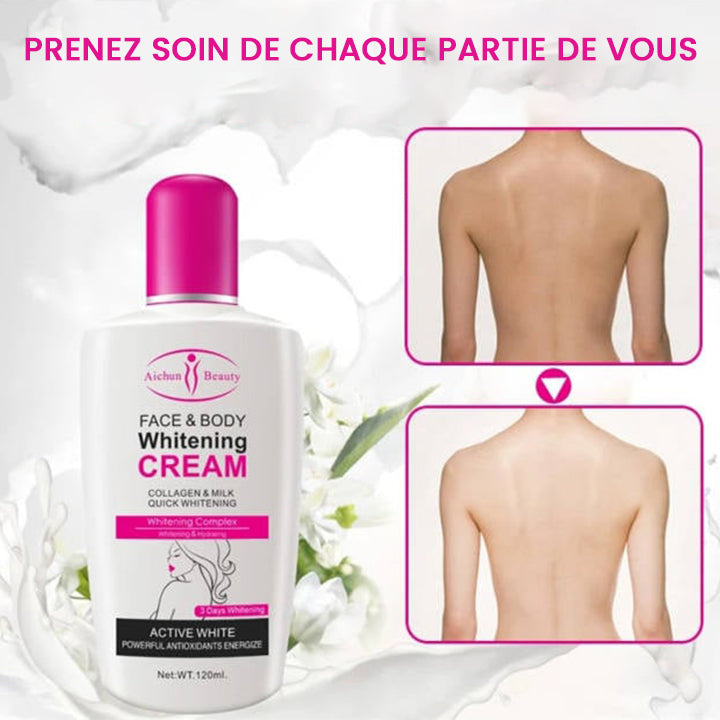 Crème blanchissante pour le visage et le corps