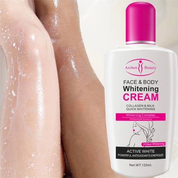 Crème blanchissante pour le visage et le corps