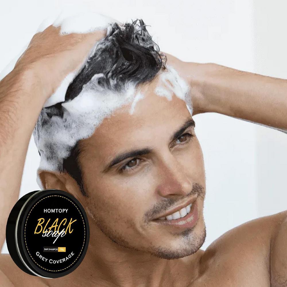 Barre de Shampooing Assombrissante pour Cheveux Gris