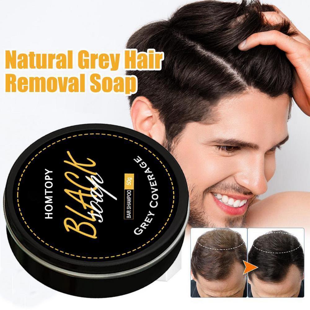 Barre de Shampooing Assombrissante pour Cheveux Gris