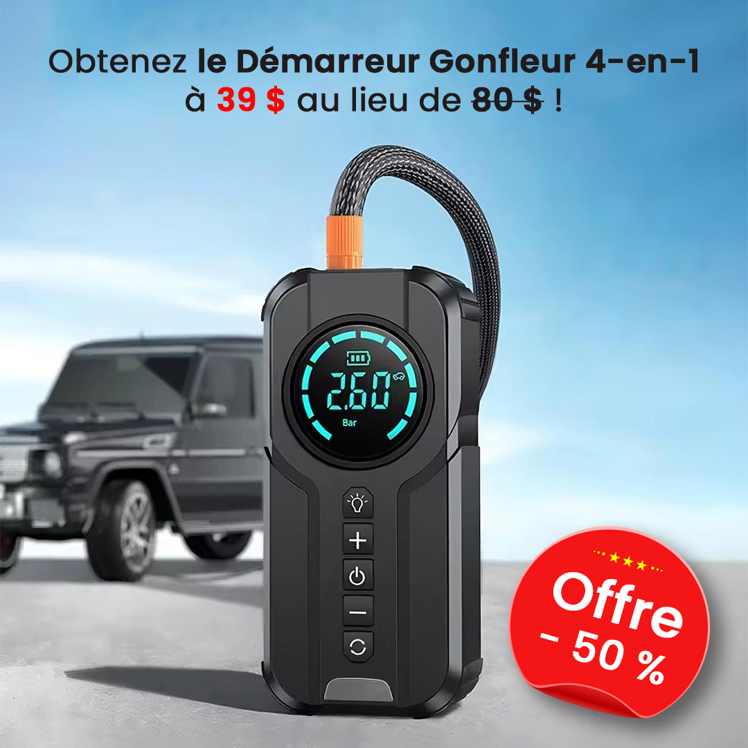 Démarreur & Gonfleur 4-en-1