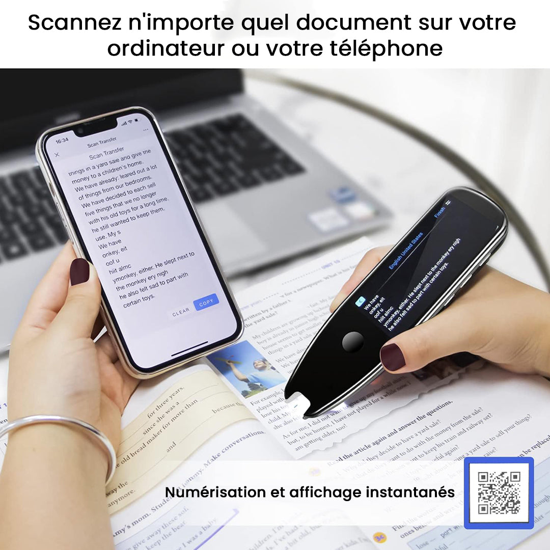 Stylo de lecture traducteur