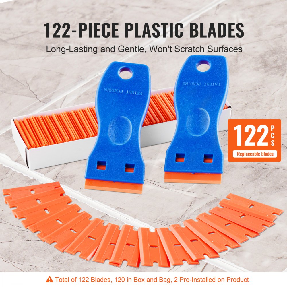 Grattoir à lame de rasoir en plastique VEVOR