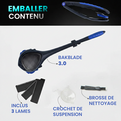 BakBlade 3.0 Rasoir de dos