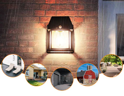 Lumière Murale Solaire LED avec Détecteur de Mouvement