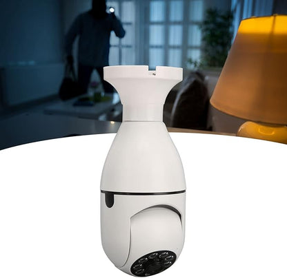 Caméra Ampoule IP WiFi de Sécurité Surveillance 3 MégaPixels Panoramique 360°