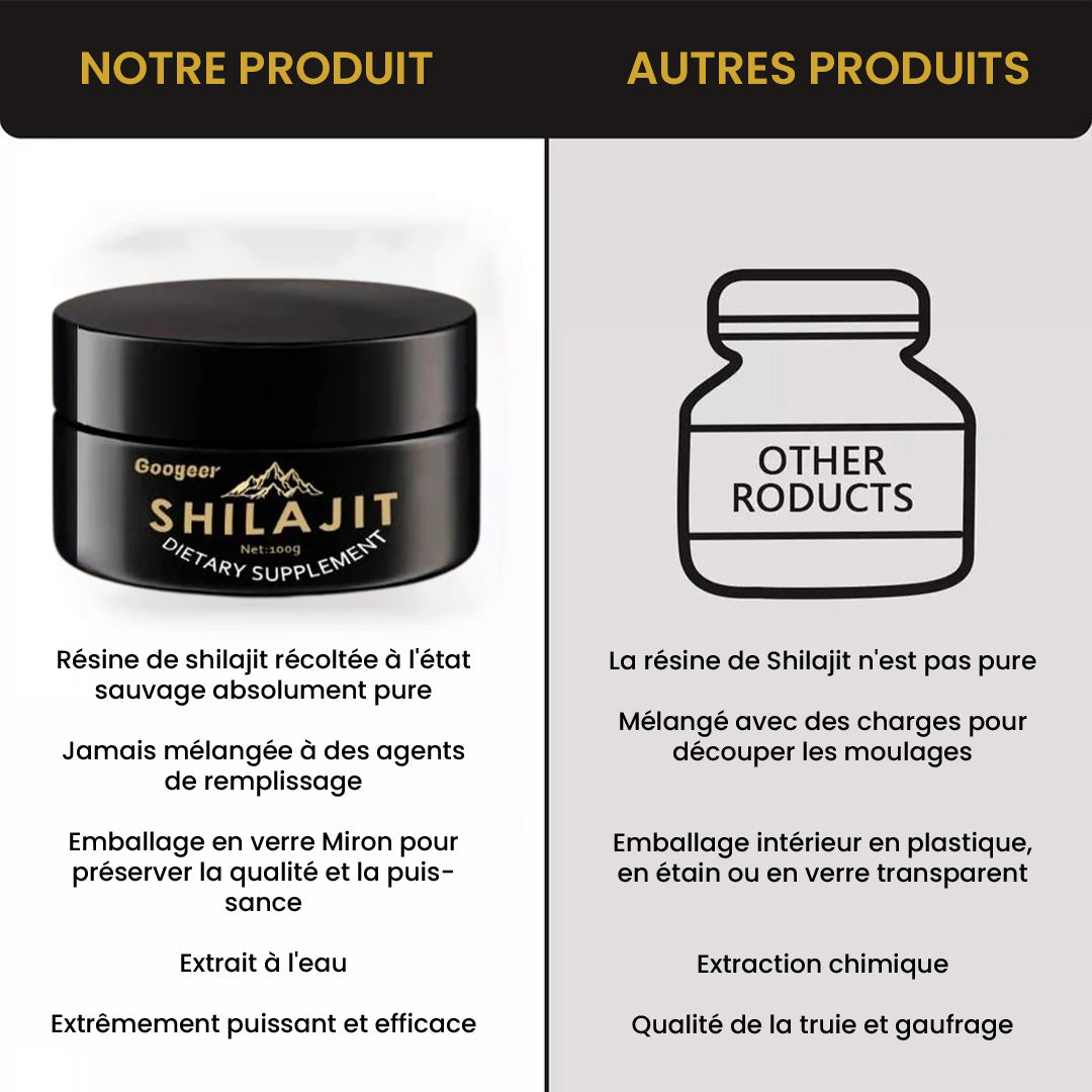 Shilajit Gold de l’Himalaya – Énergie, Esprit, Force