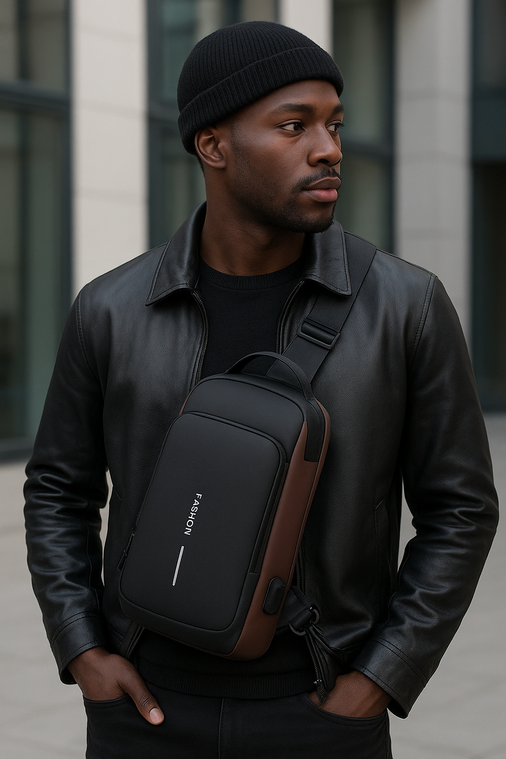 Sac à Poitrine Antivol avec USB