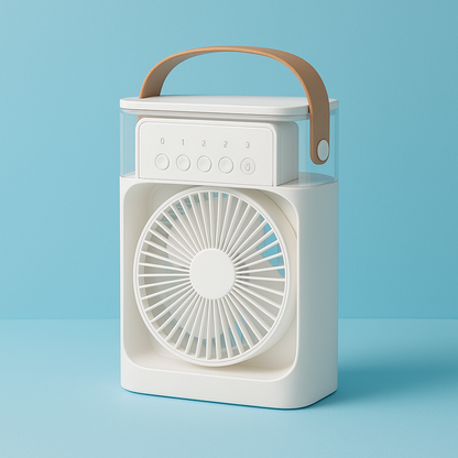 Mini Ventilateur Climatiseur Portable – Silencieux, 3 Vitesses, USB & Design Compact