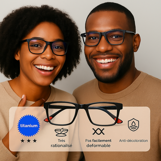 Lunettes HD Ultra-Légères Anti-Lumière Bleue – Style Célébrité