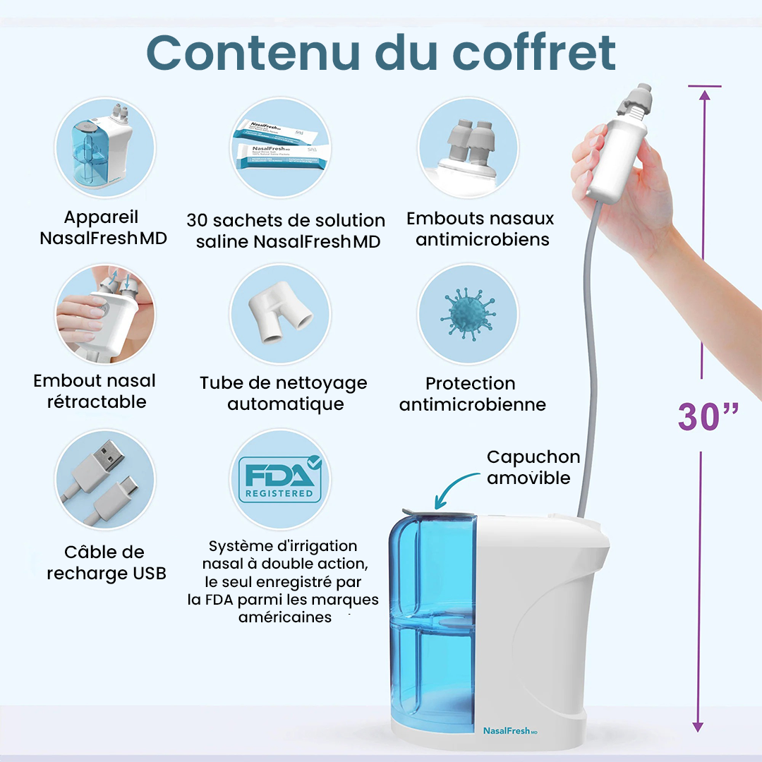 Nez Clair – Dispositif de Décongestion Nasale