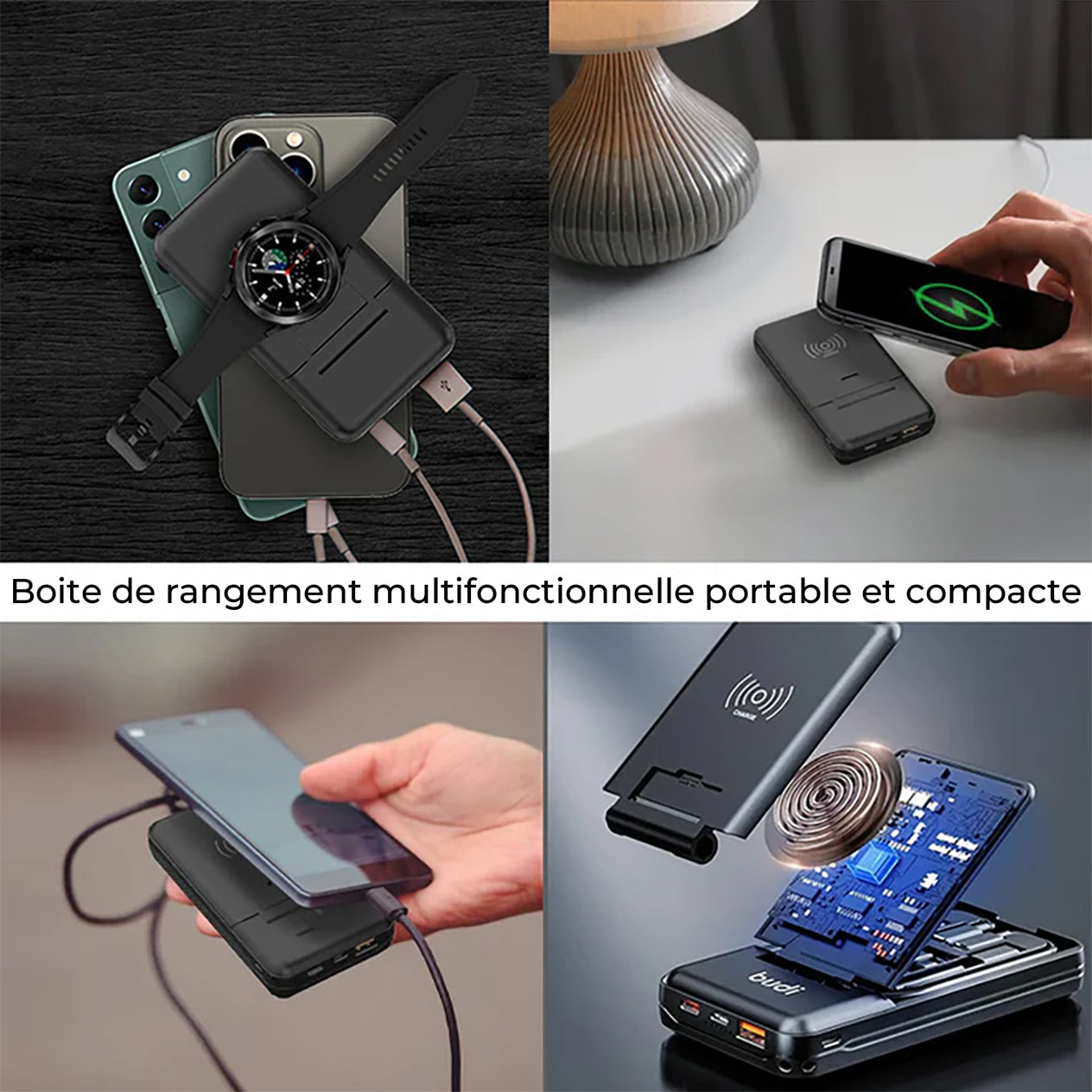 Boîte de rangement USB multifonctions