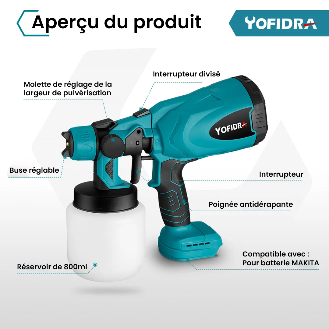 Pistolet à Peinture Pro Sans Fil