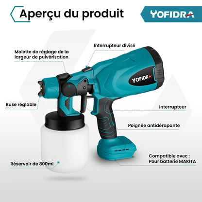 Pistolet à Peinture Pro Sans Fil