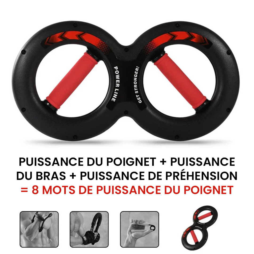 Poigne Power - Entraîneur multifonction de force pour main et avant-bras