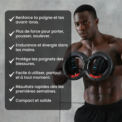 Poigne Power - Entraîneur multifonction de force pour main et avant-bras