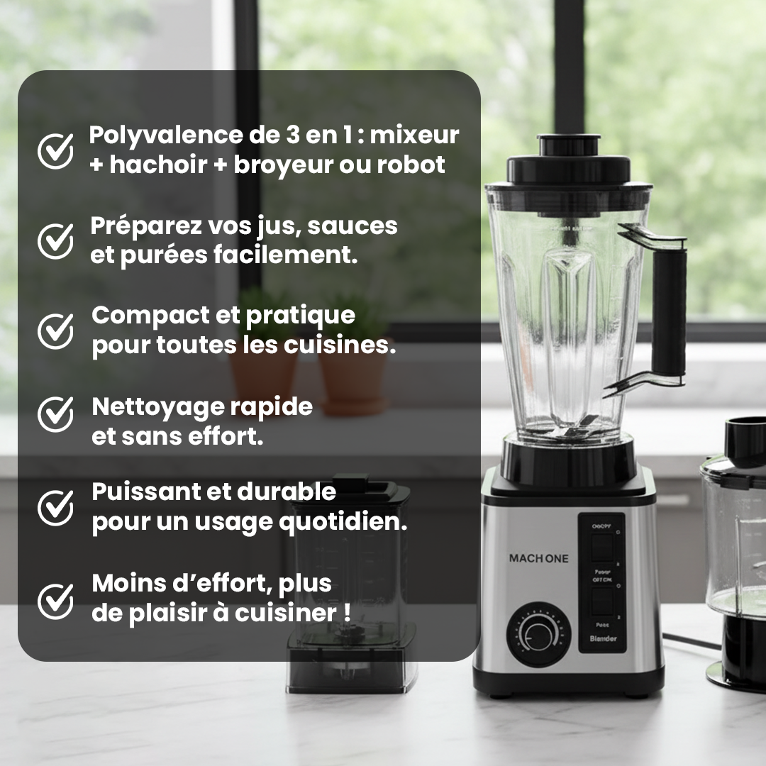PowerMix 3 en 1 - Mixeur Multifonction