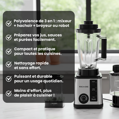 PowerMix 3 en 1 - Mixeur Multifonction