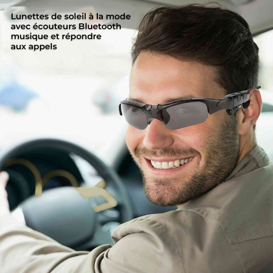 Lunettes de Soleil Bluetooth 4.1 avec Casque Stéréo et Microphone