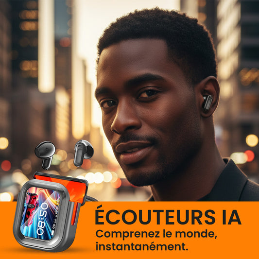 Ne20 Smart Ecouteurs Bluetooth avec écran LED