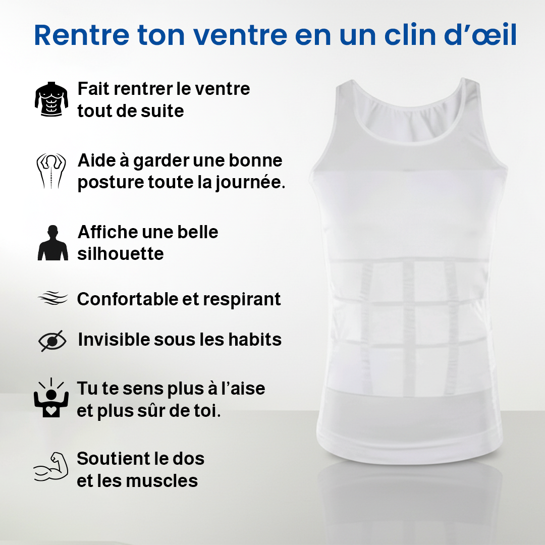 Slim ’N Lift – Maillot Gainant et Tonifiant pour Homme