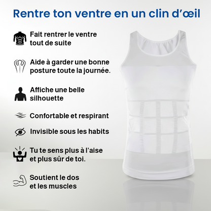 Slim ’N Lift – Maillot Gainant et Tonifiant pour Homme