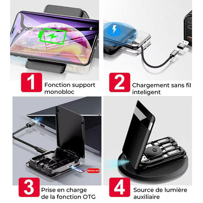 Boîte de rangement USB multifonctions