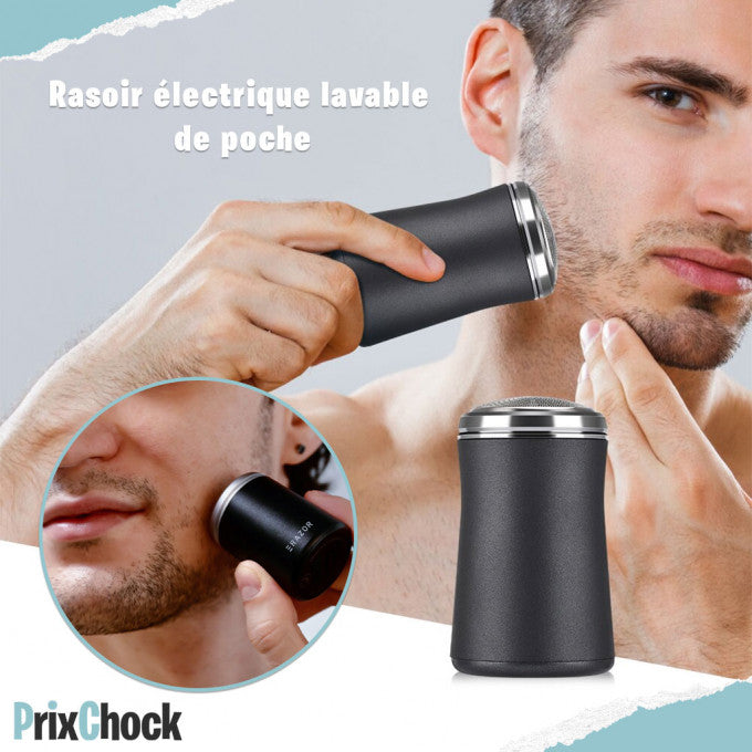 Rasoir électrique lavable de poche