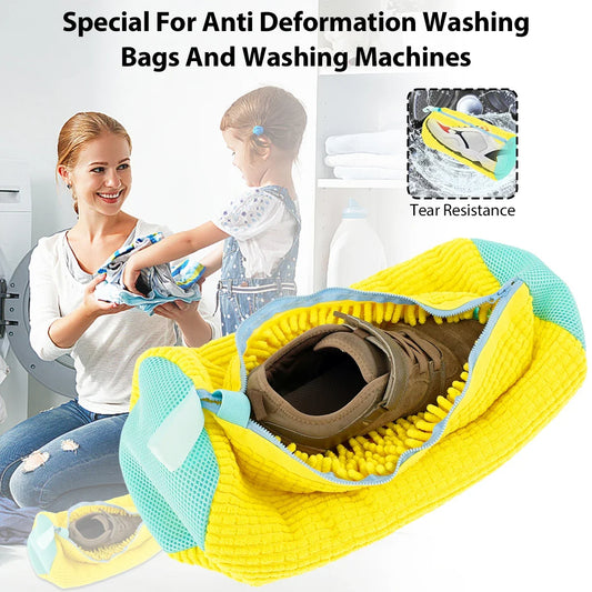 Sac de lavage en coton Anti-Déformation