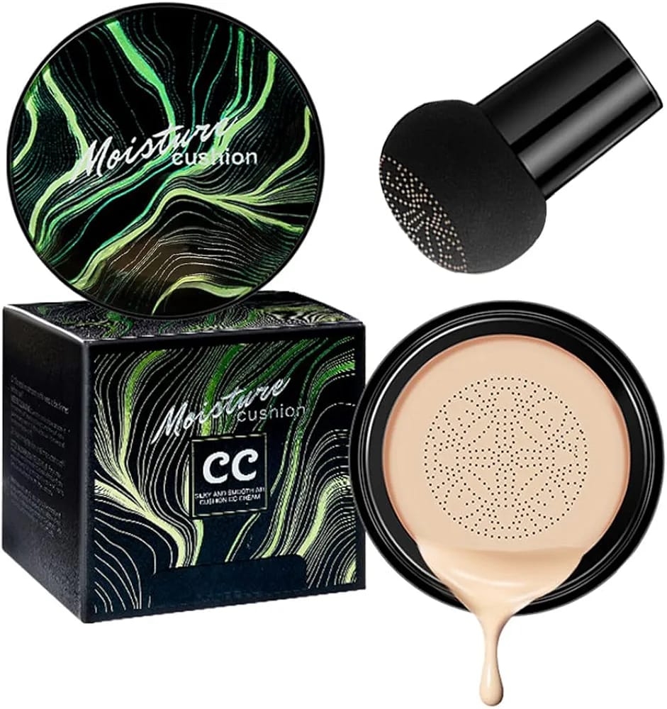 Crème CC avec Tête de Champignon - Soin Naturel et Maquillage Longue Tenue