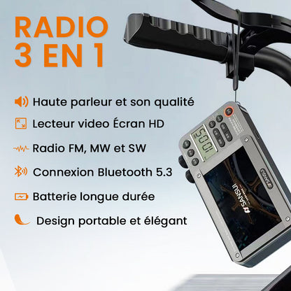 Radio Vidéo 3-en-1 Bluetooth