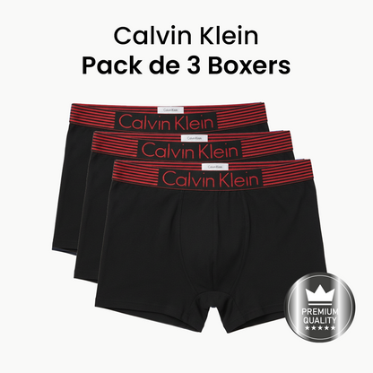 Calvin Klein Boxers Homme - Pack Essentiel de 3 Boxers