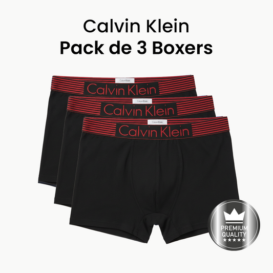 Calvin Klein Boxers Homme - Pack Essentiel de 3 Boxers