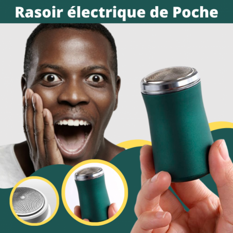 Rasoir électrique lavable de poche