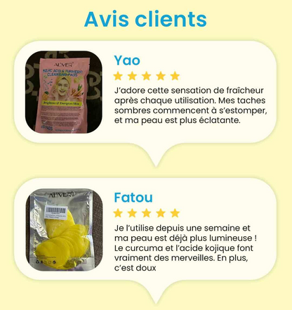 Nettoyants au Curcuma et à l'Acide Kojique