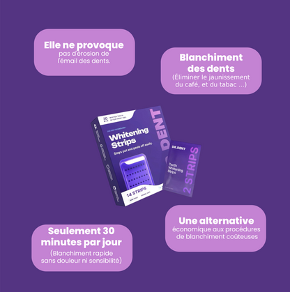 Bandes Blanchissantes Violettes – Souriez Plus Blanc, Sans Sensibilité