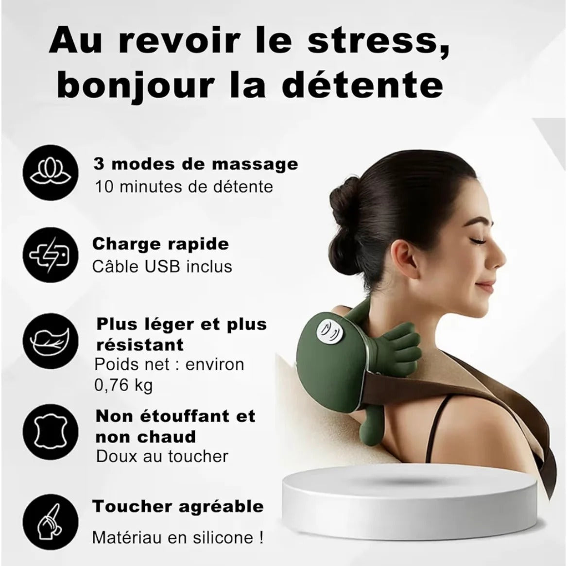 TheraTouch™ – Appareil de massage portable pour relaxation et soulagement
