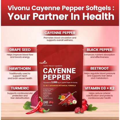 Cayenne X – Capsules de Poivre de Cayenne