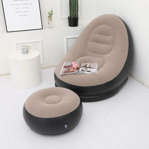 AirLounge™ Deluxe – Fauteuil Gonflable avec Repose-Pieds