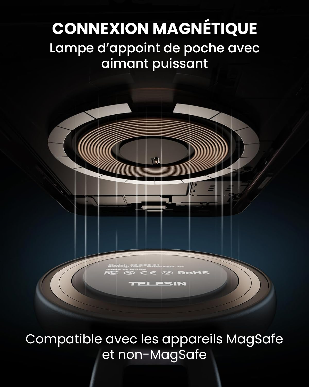 LumiRing– La Lumière Selfie Magnétique 3-en-1
