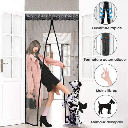 Rideau de Porte Anti-Moustique Magnétique