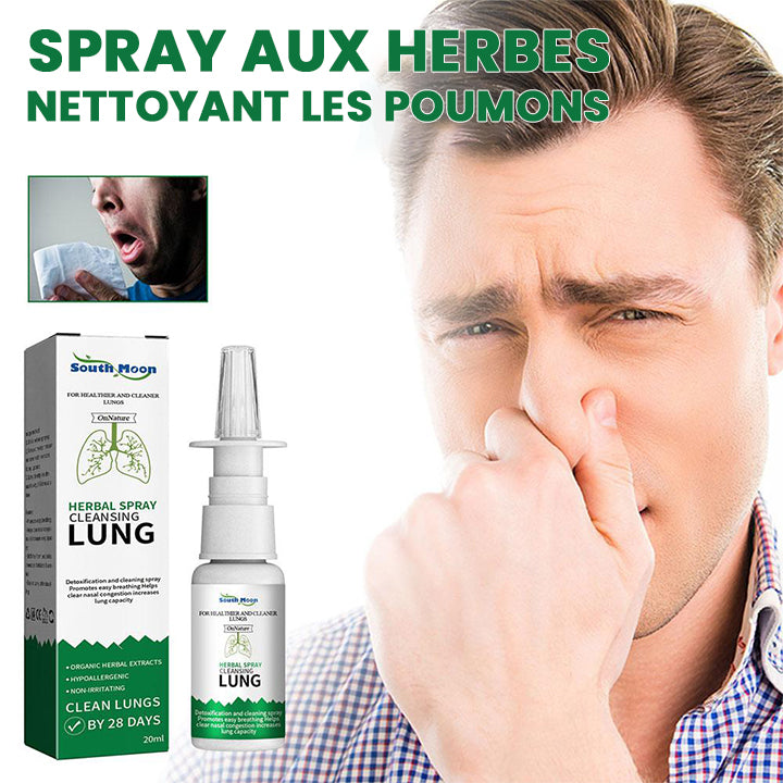 Spray nettoyant pour les poumons à base de plantes